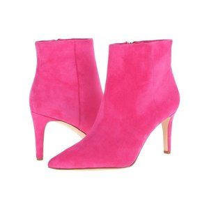 Sam Edelman Hot Pink stiletto suede ankle boots